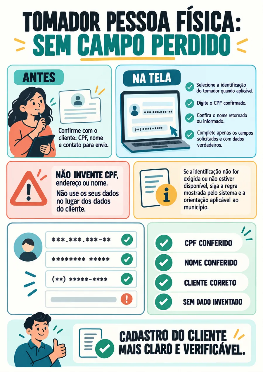 Página real do material virada nfse nacional