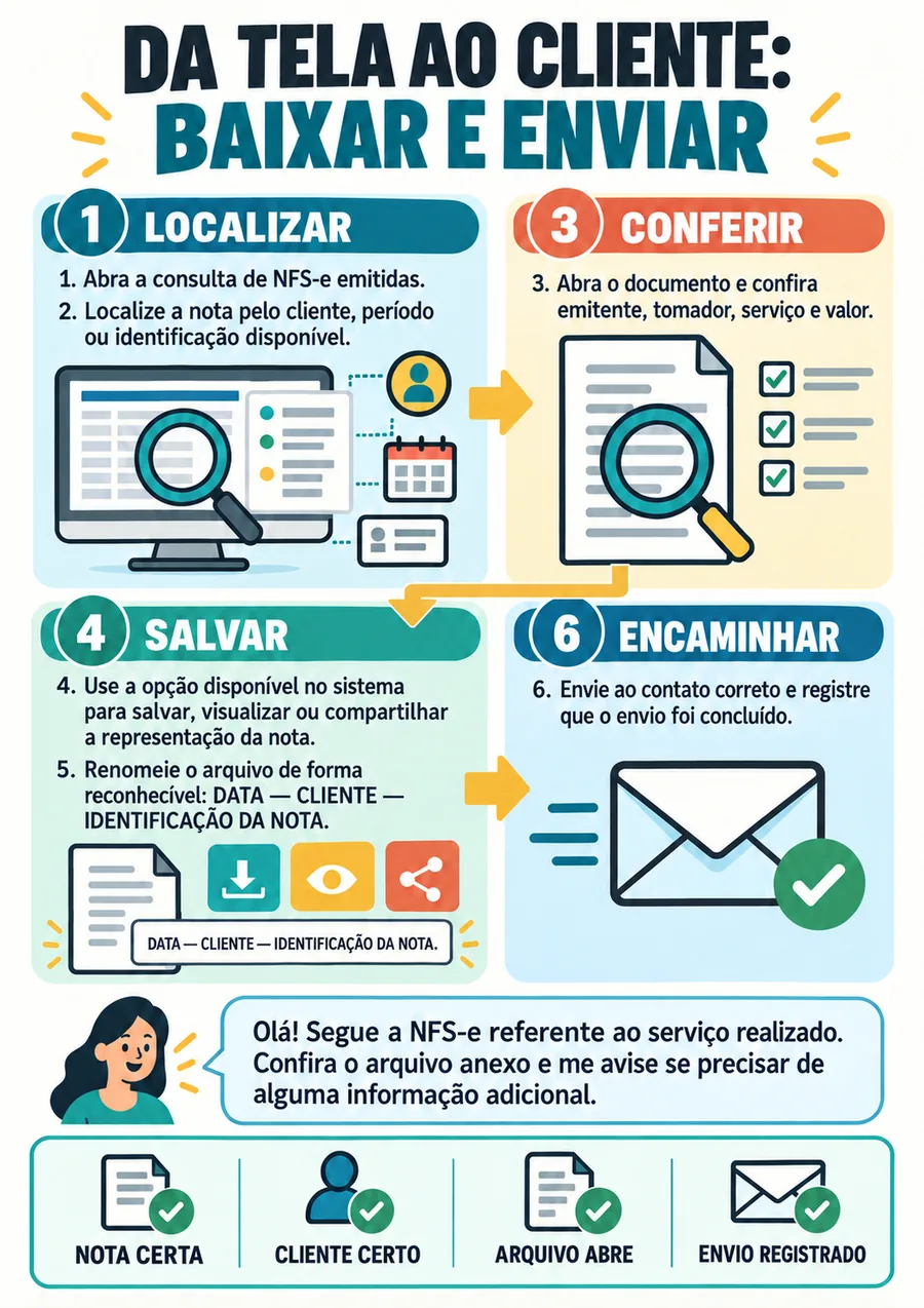 Página real do material virada nfse nacional